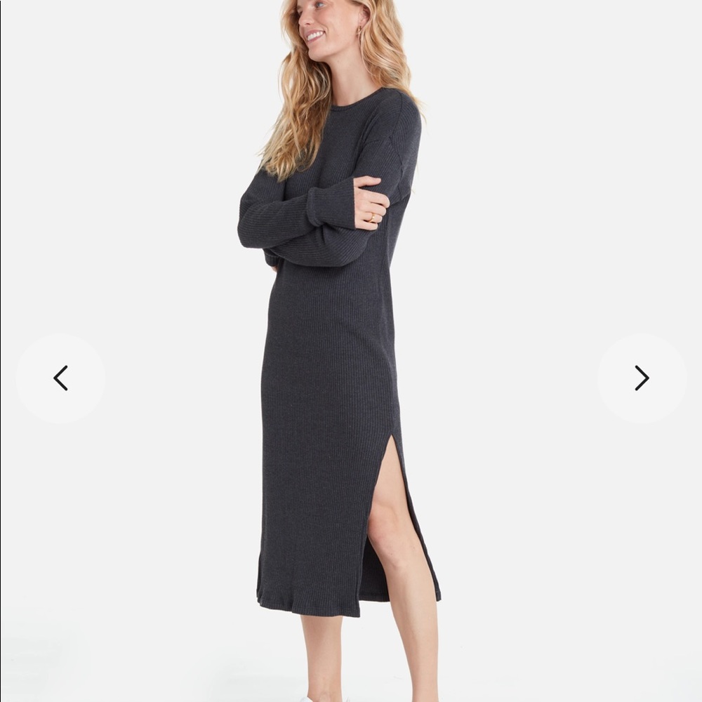 LETT De Gaulle Rib Midi Dress